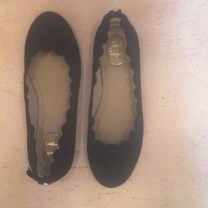 Jack Rogers 7.5 black suede flats brand new